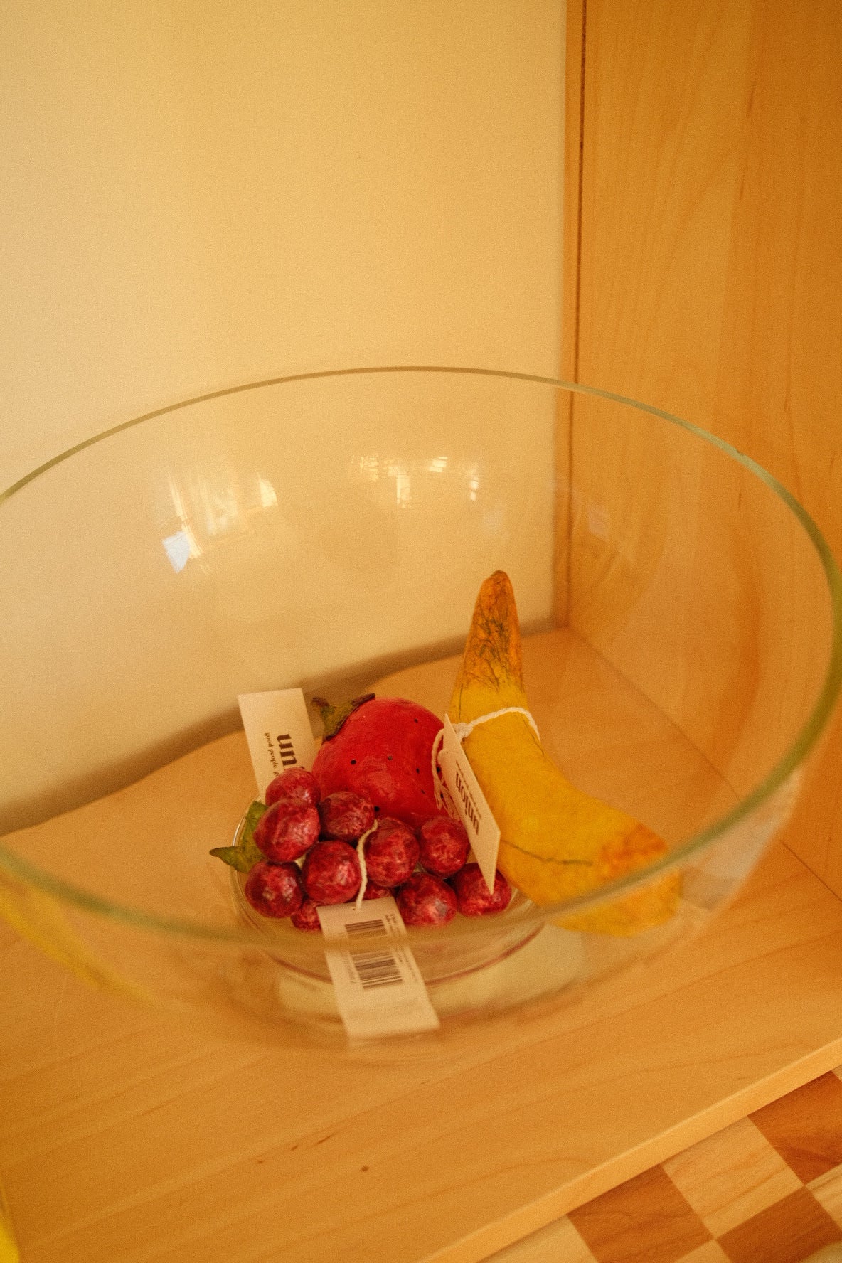 vintage glass pedestal fruit bowl