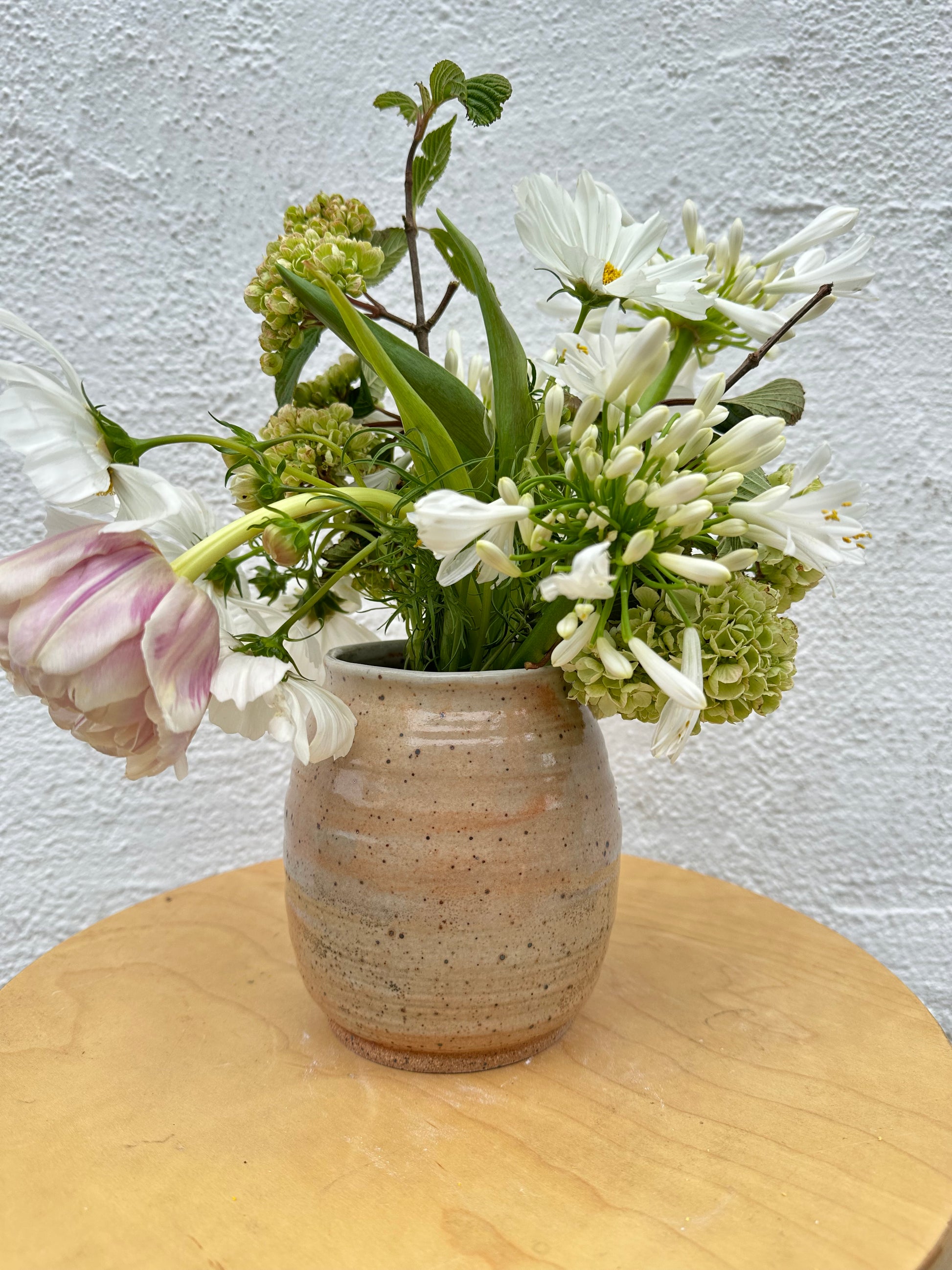 wild roots goldie speckled medium vase with carbon trapping