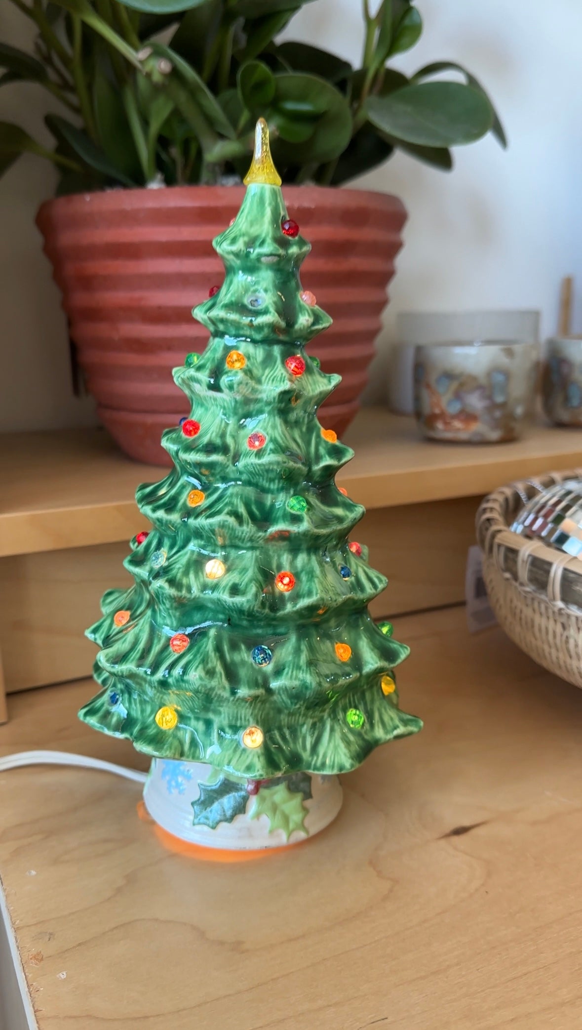 vintage ceramic christmas tree