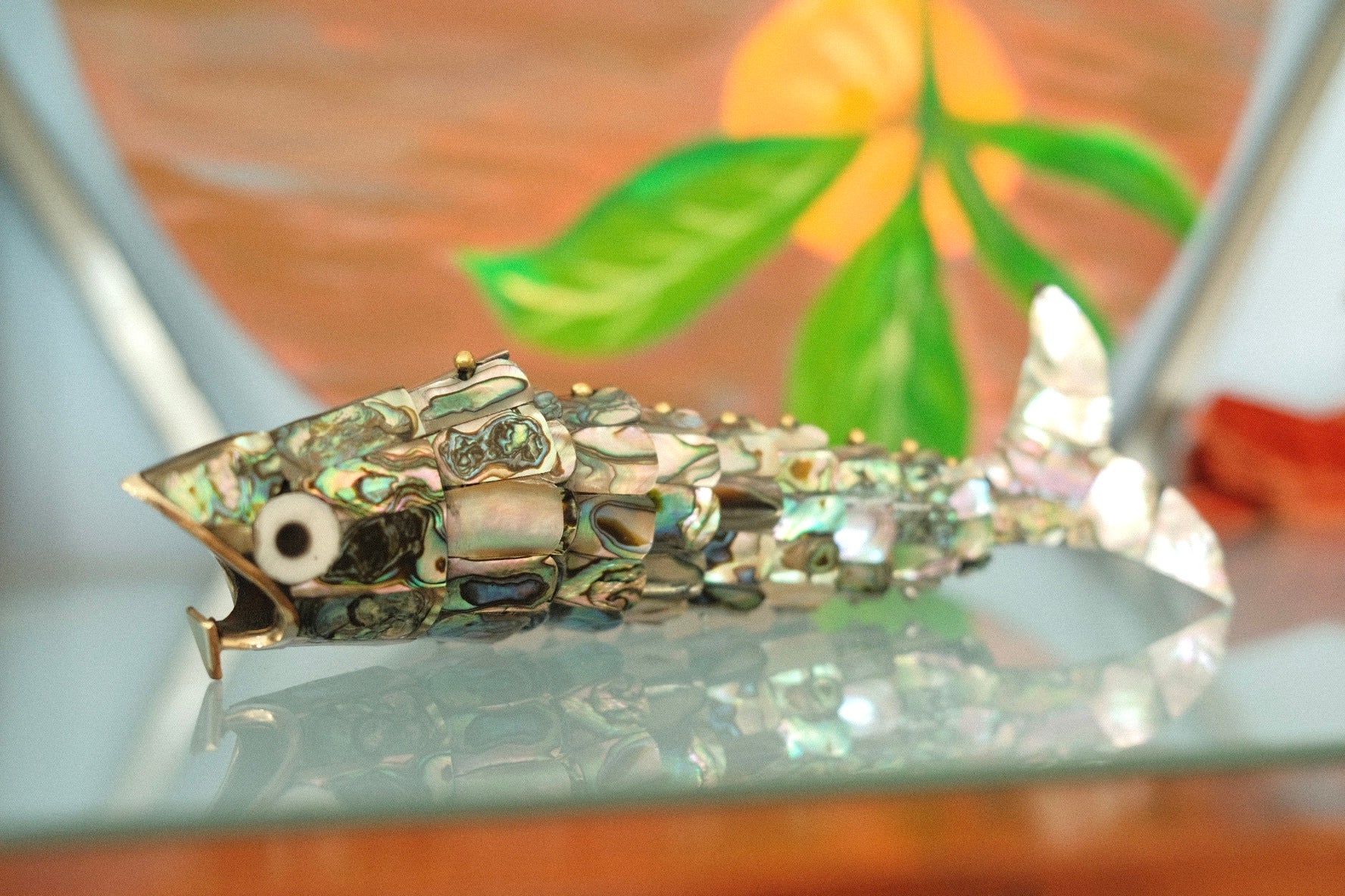 articulated abalone fish bottle opener