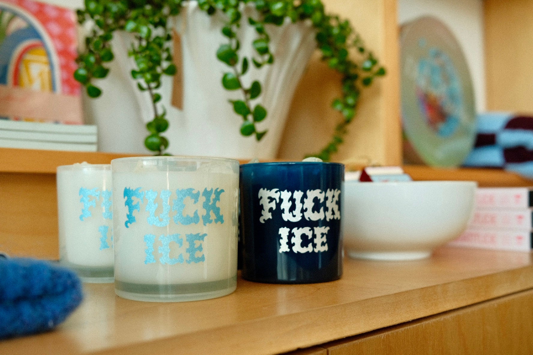FUCK ICE candles
