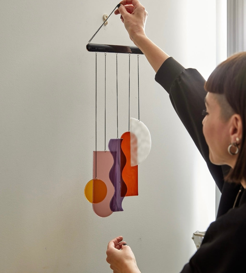 carnival fused glass art
