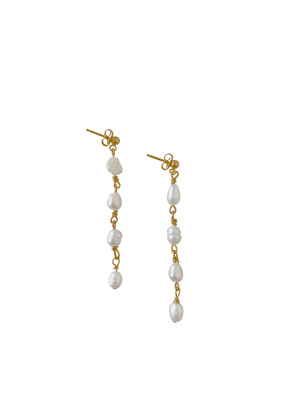 mini perla drop earrings