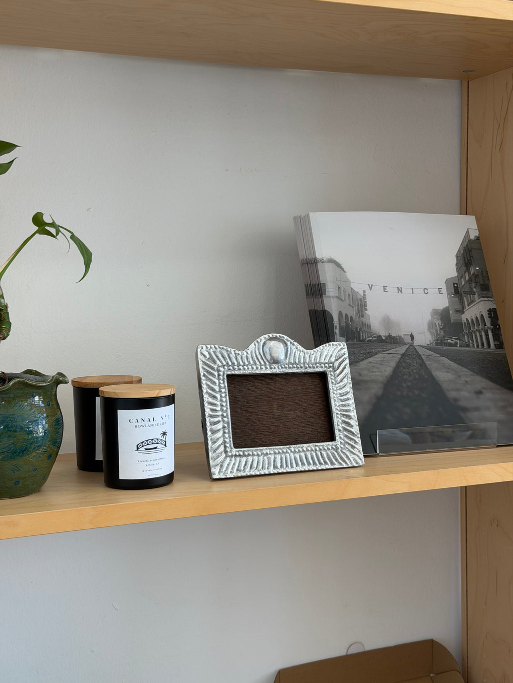 vintage silver etched frame