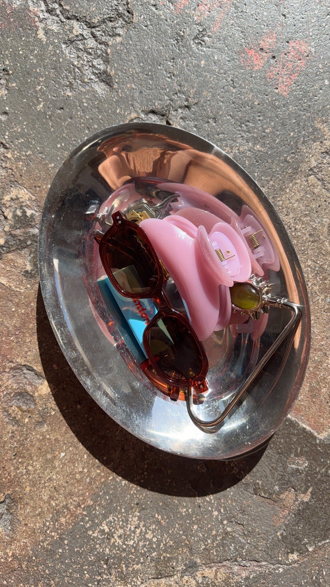 metal purse bowl