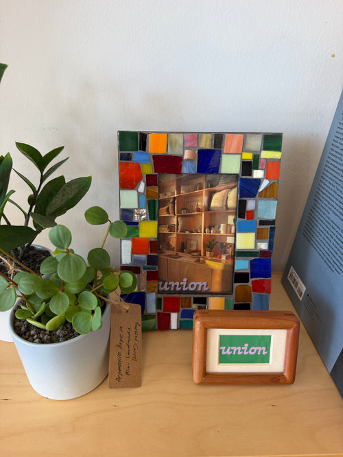 vintage colorful mosaic frame 4x6
