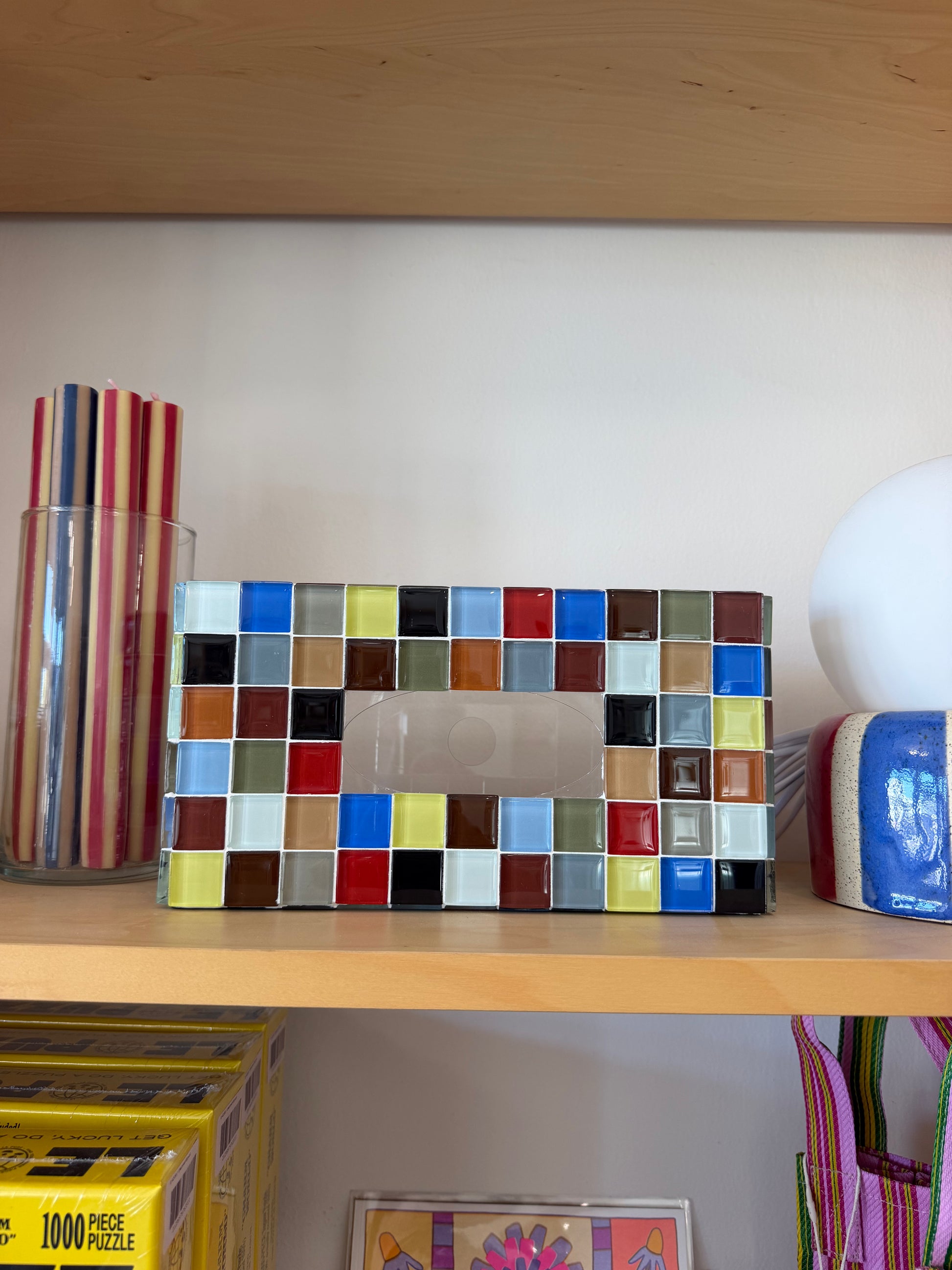 glass tile tissue boxes