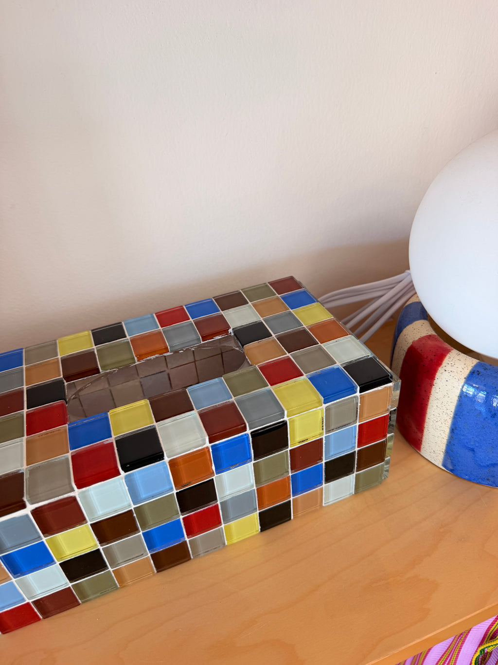 glass tile tissue boxes