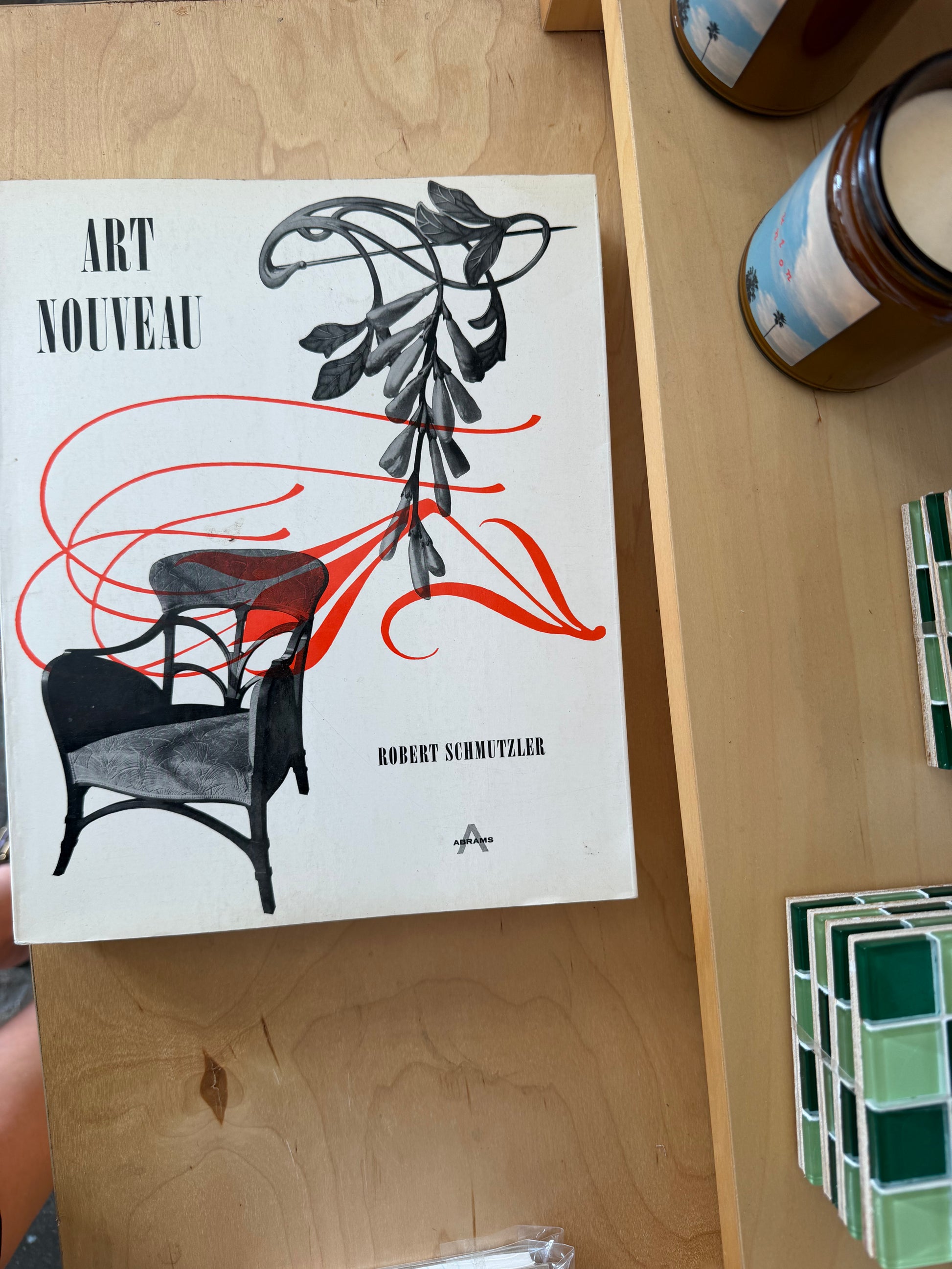 vintage art nouveau coffee table book