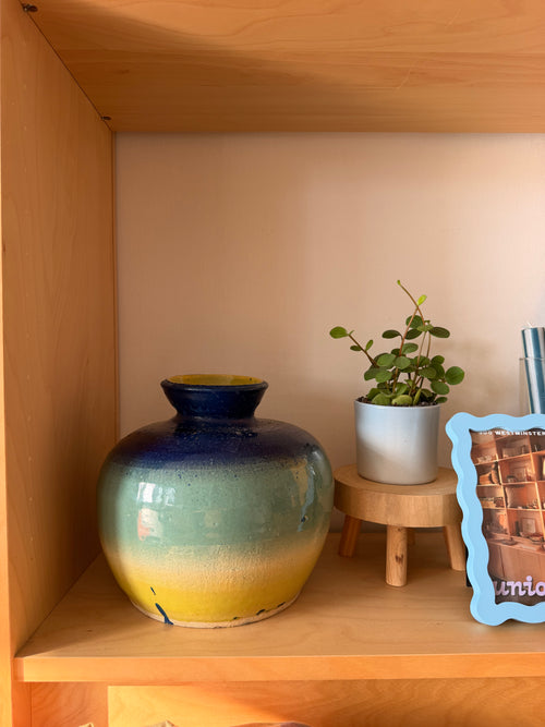 handmade gradient bulb vase