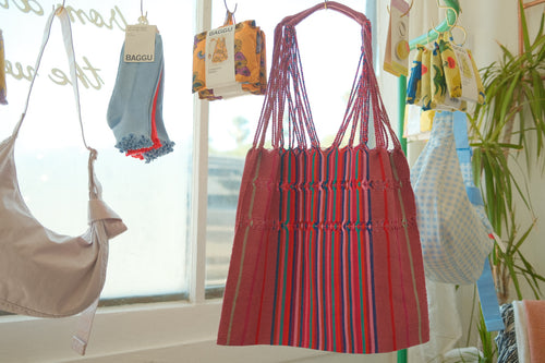 handwoven mexican tote bag
