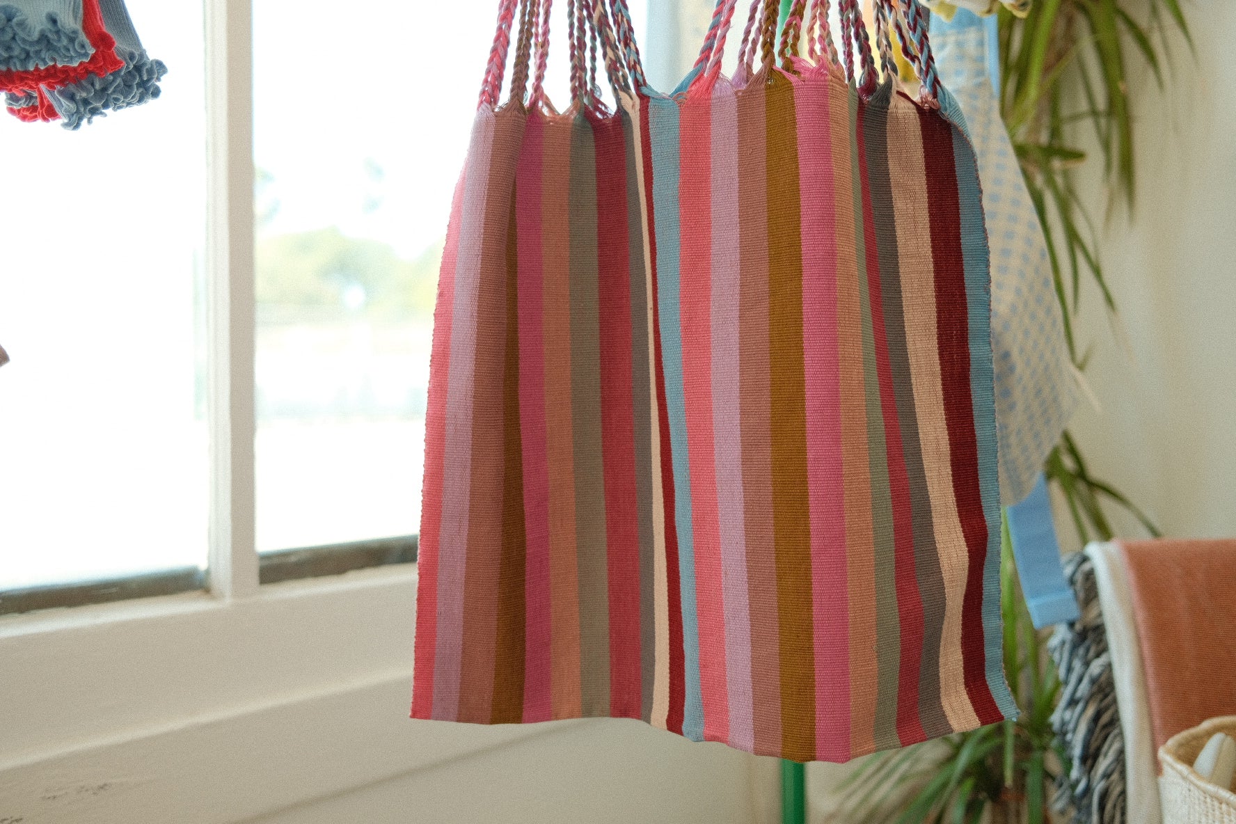 handwoven mexican tote bag