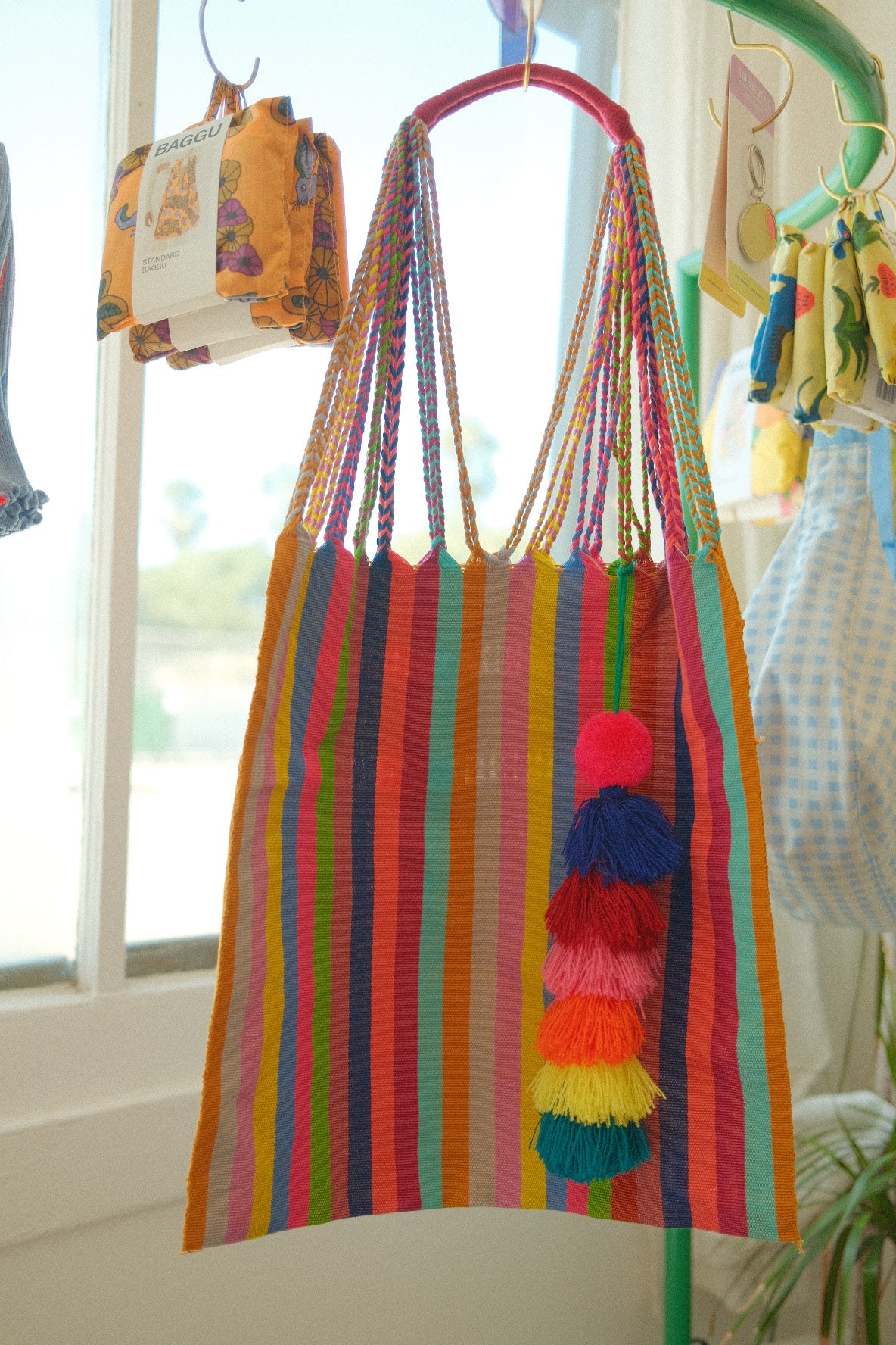 handwoven mexican tote bag