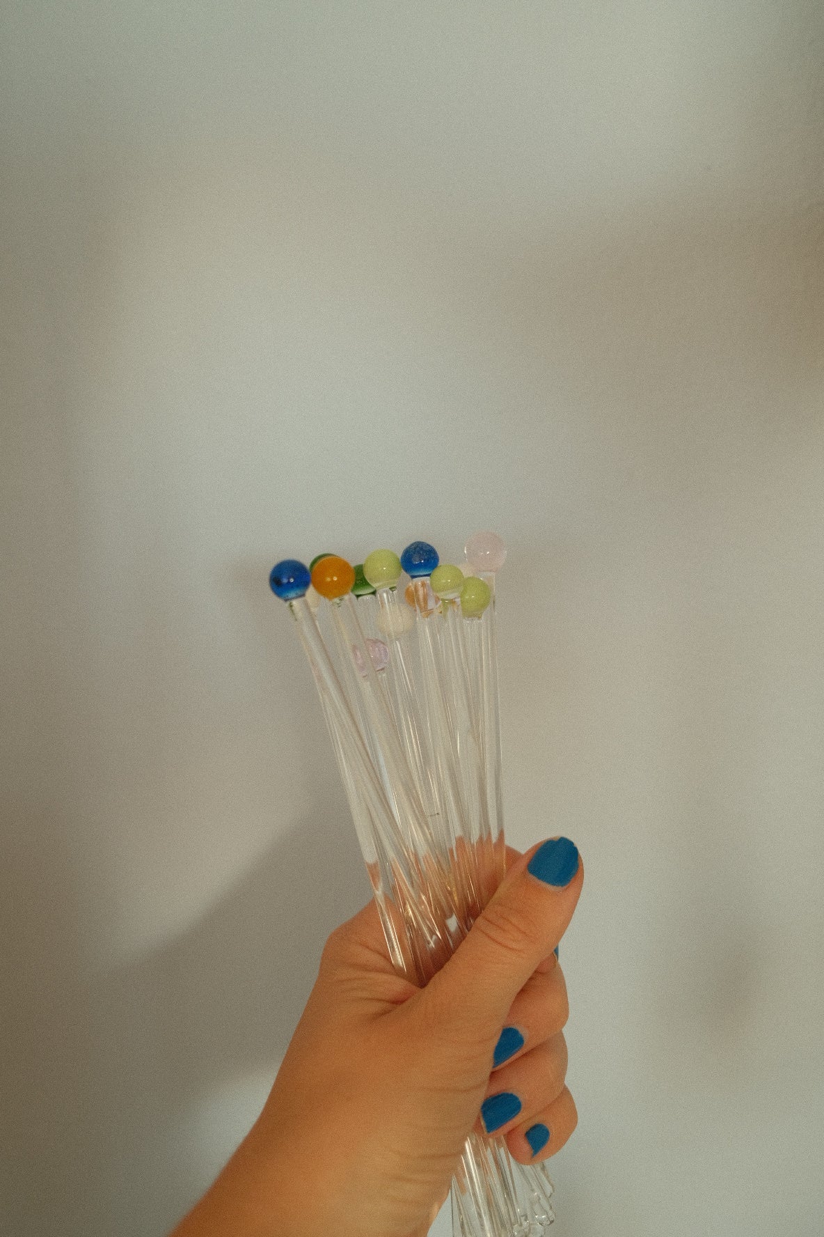 hand blown bulb cocktail stirrers