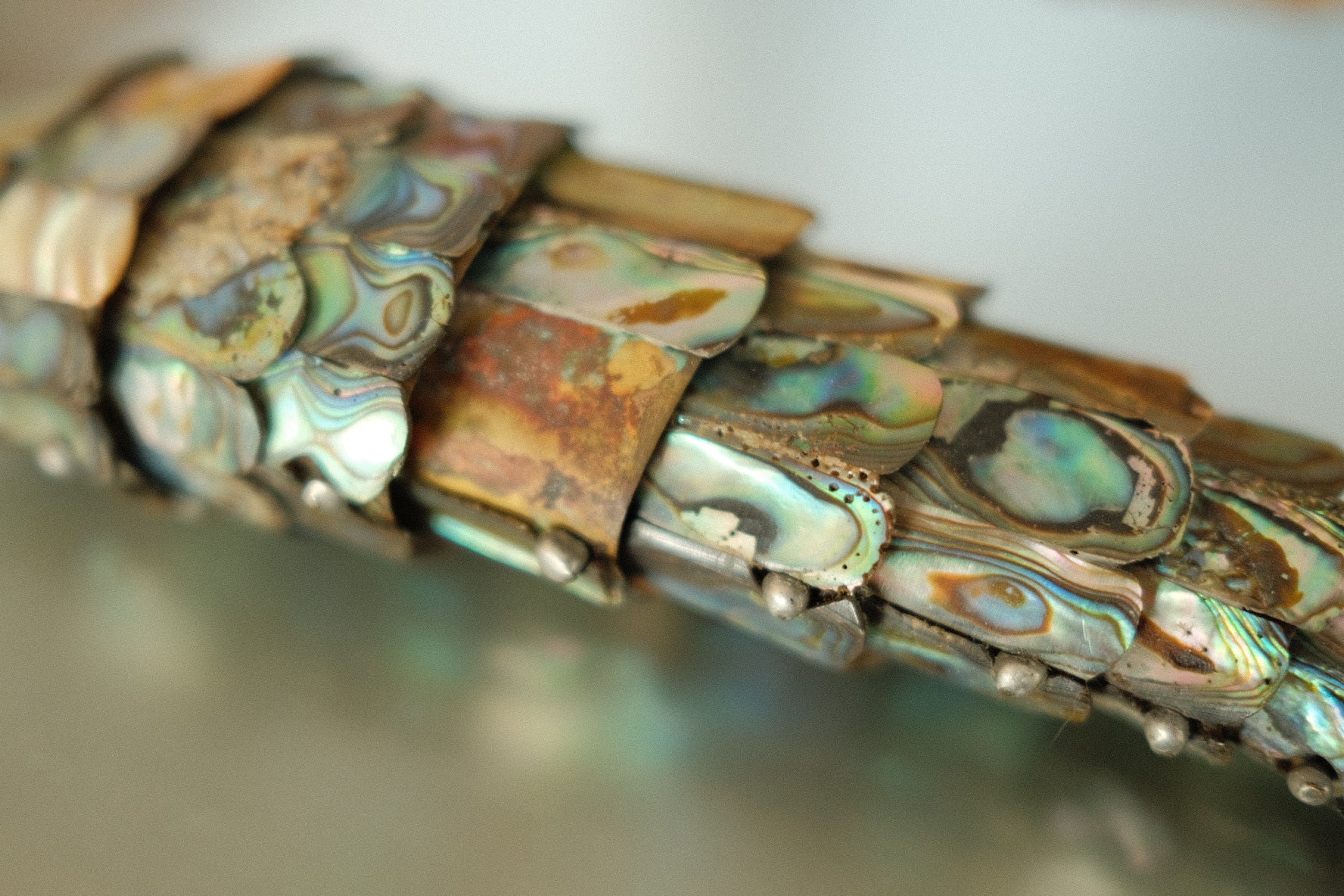 vintage abalone fish bottle opener