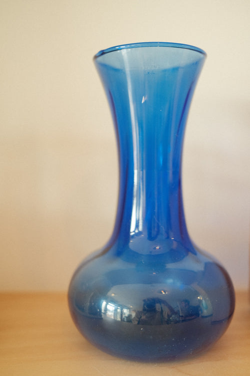 vintage colored glass vase