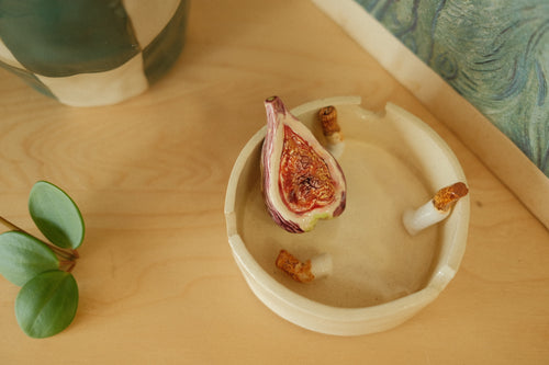 ceramic fig ashtray