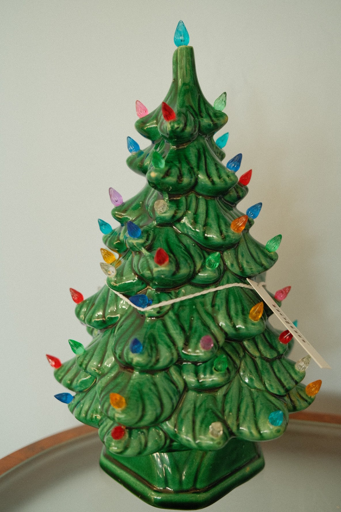 plump vintage ceramic christmas tree