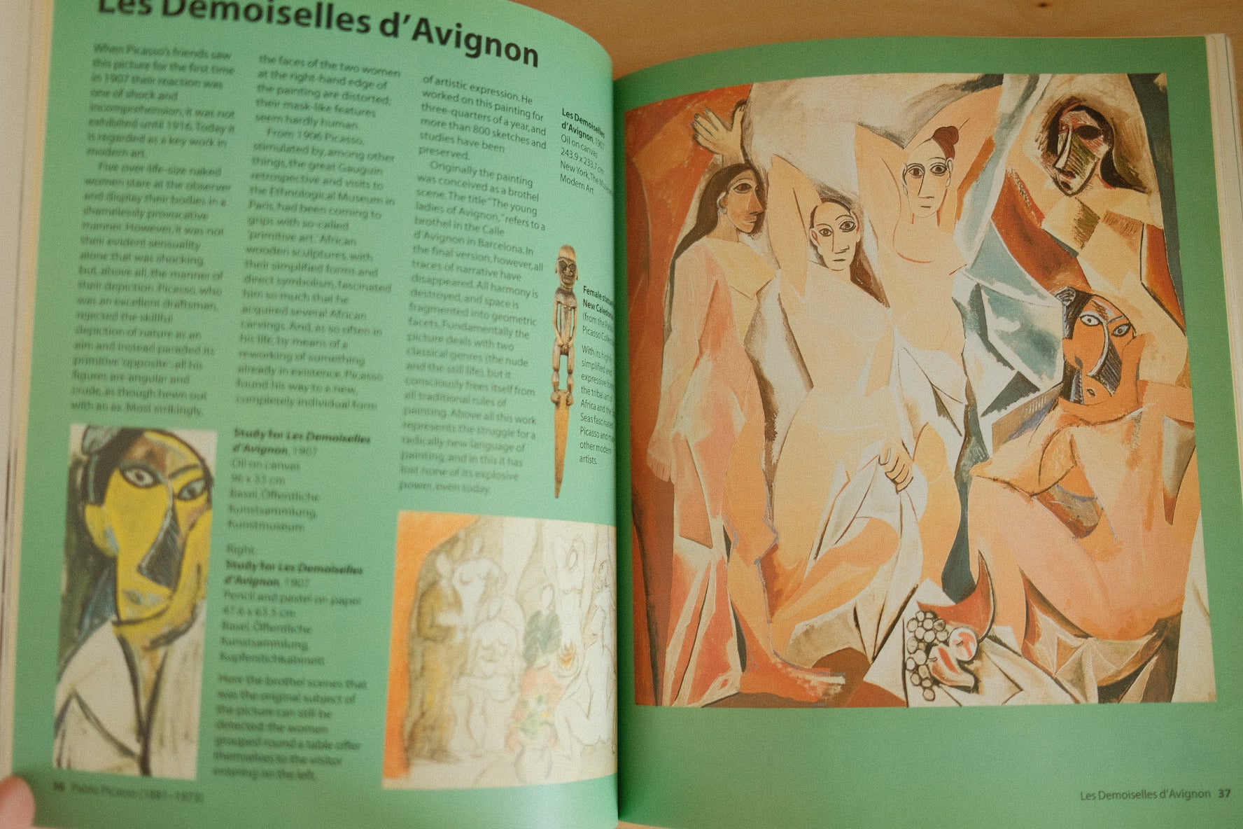 art in hand picasso paperback book (vintage)