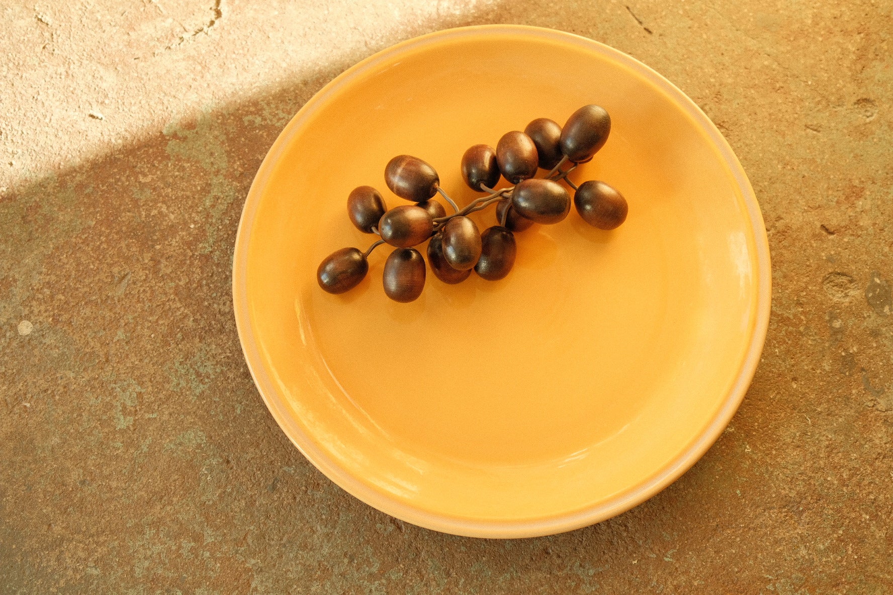 vintage orange poppy trail by metlox platter