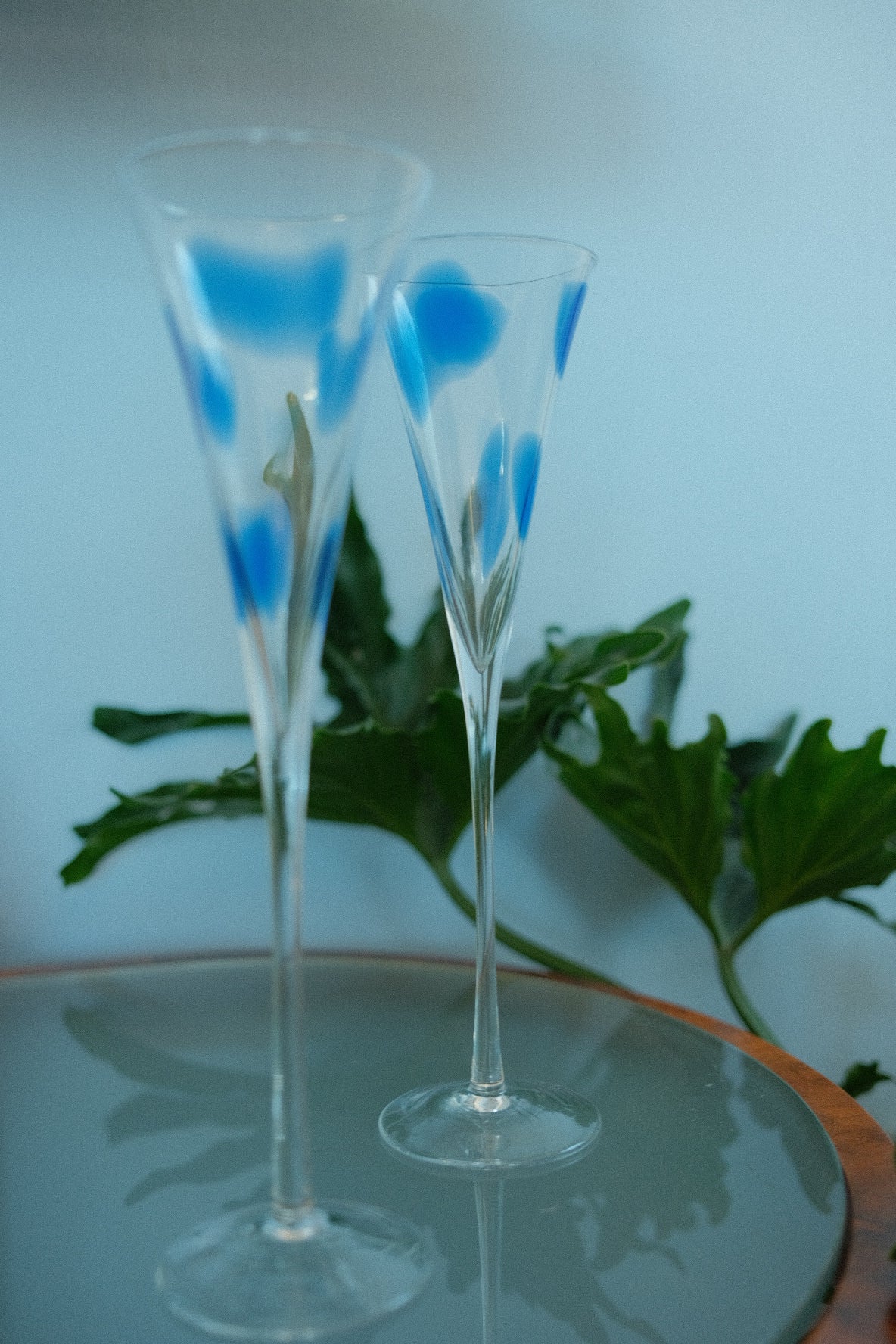 vintage trumpet champagne flutes 6 oz