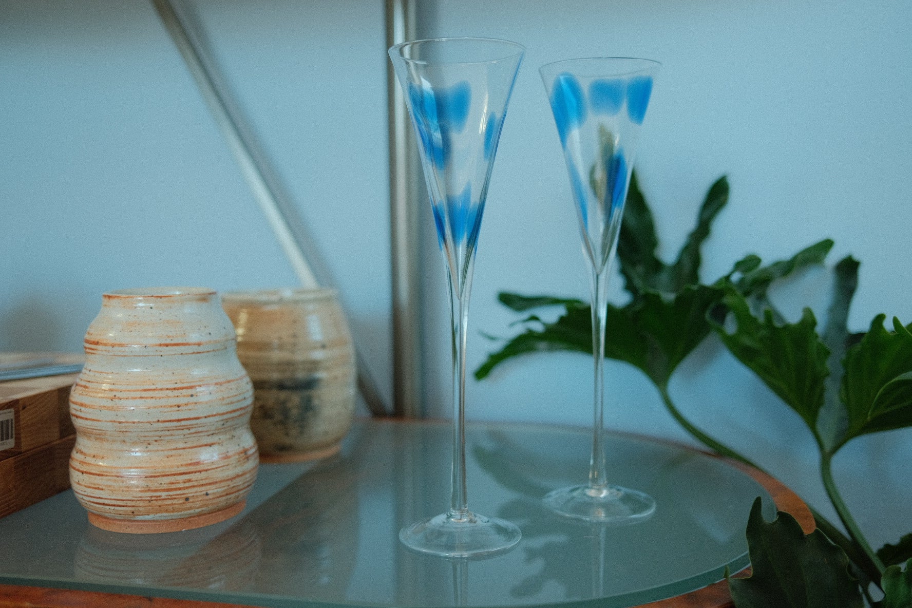 vintage trumpet champagne flutes 6 oz