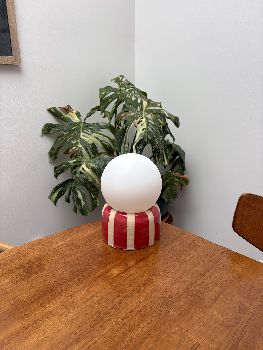 striped table lamps