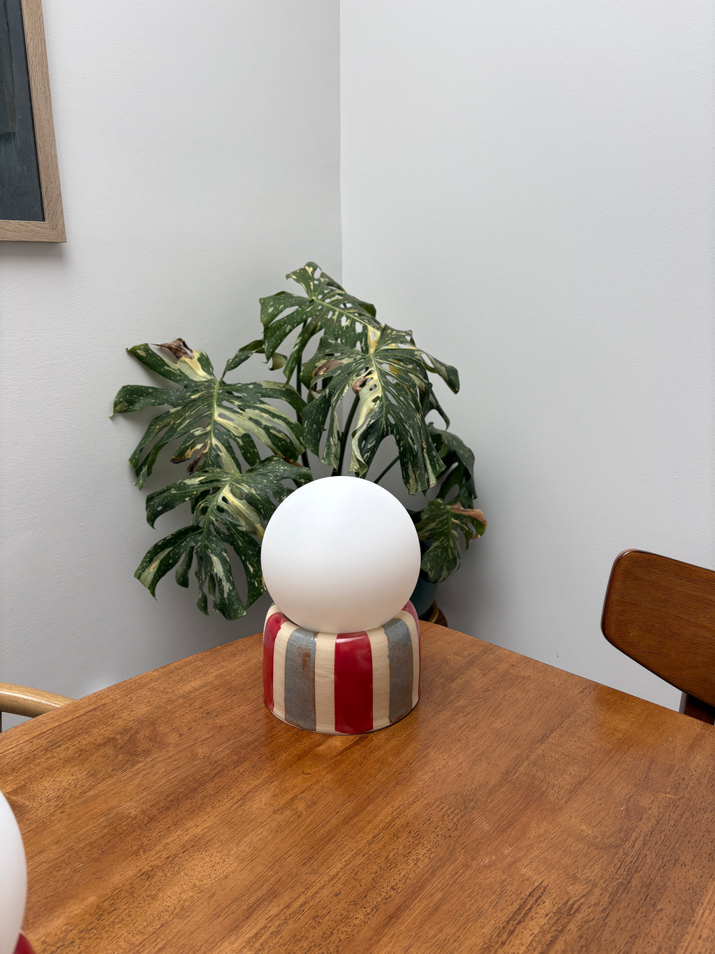 striped table lamps