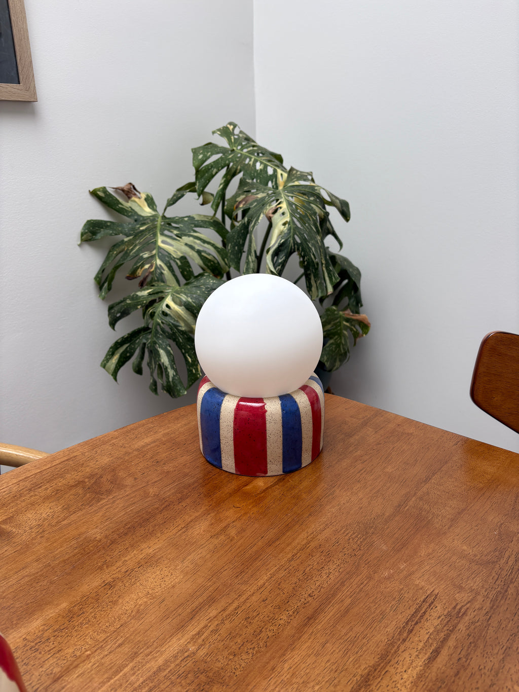 striped table lamps