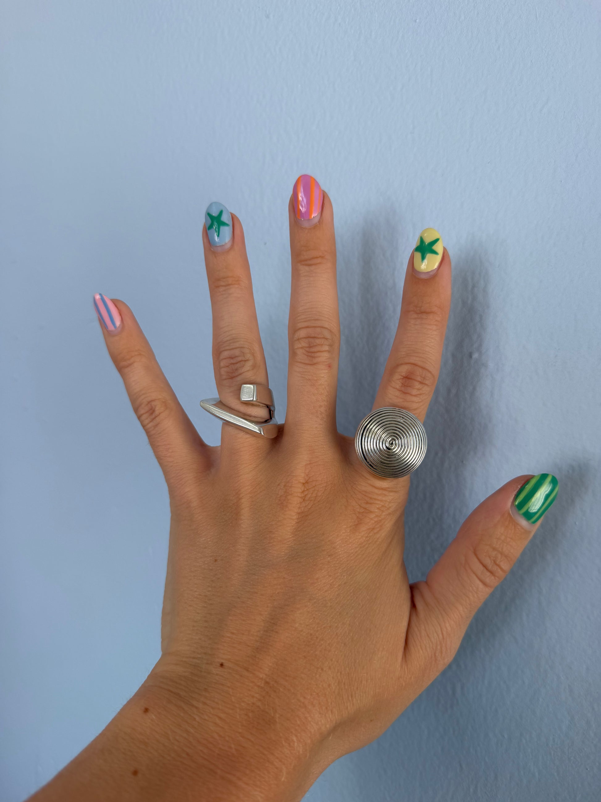 silver vortex sphere ring