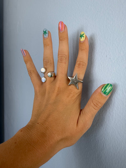 silver star ring