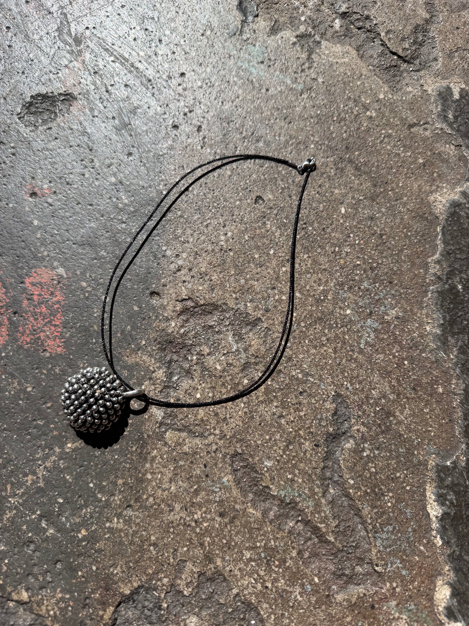 silver lily necklace