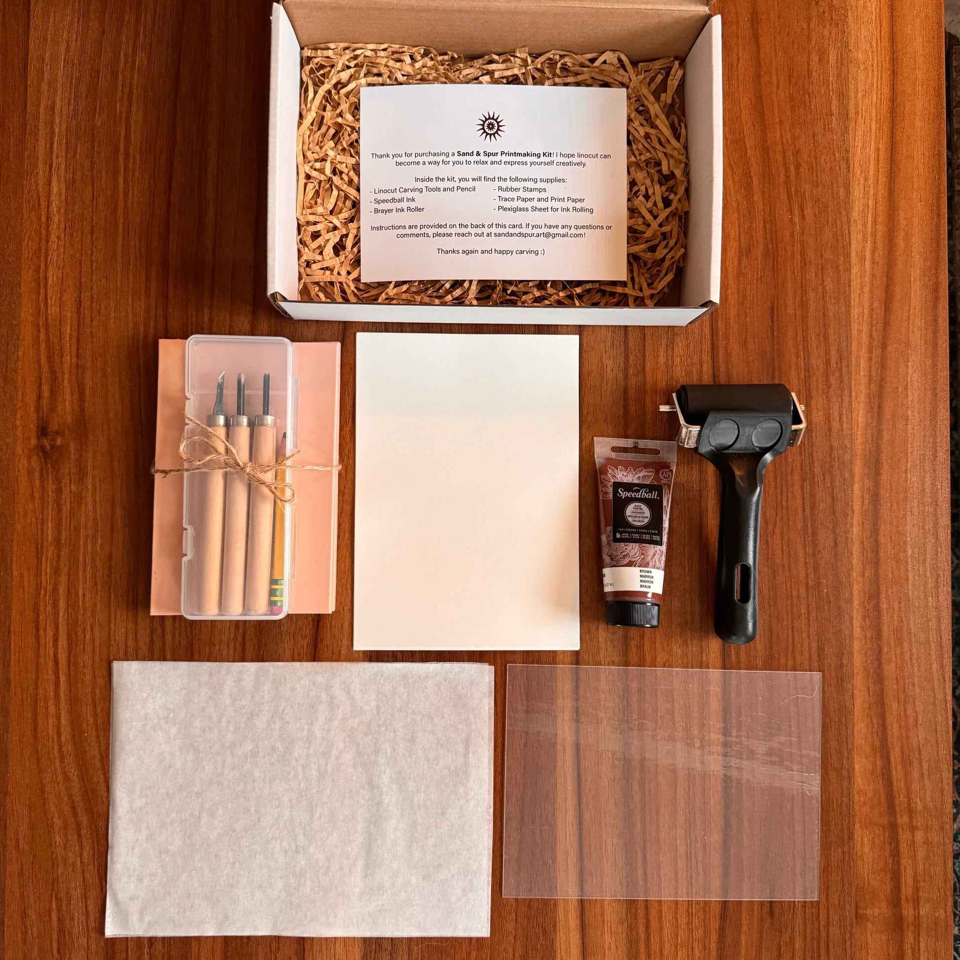 linocut print making kit (for 2)