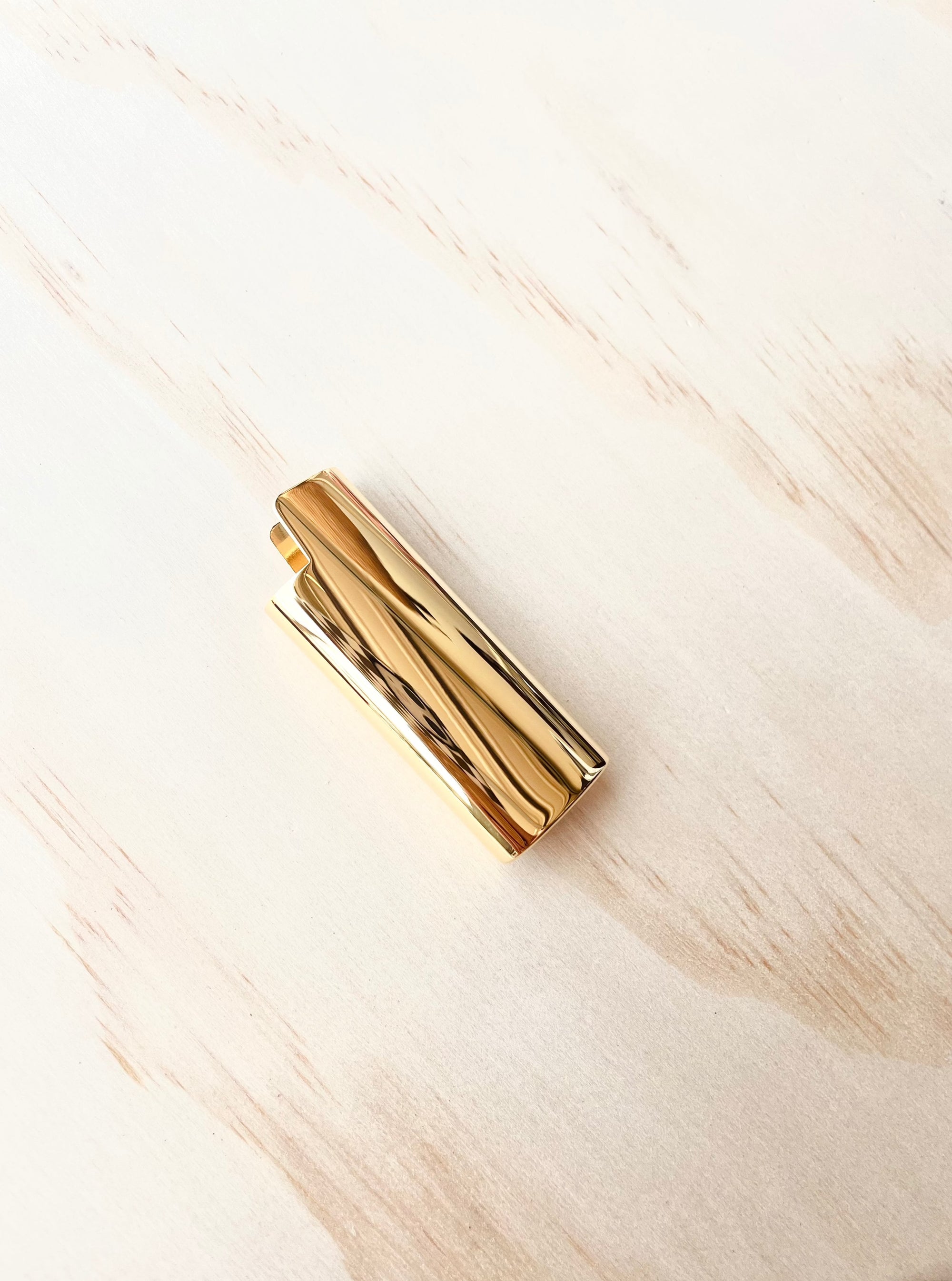gold brass lighter holder