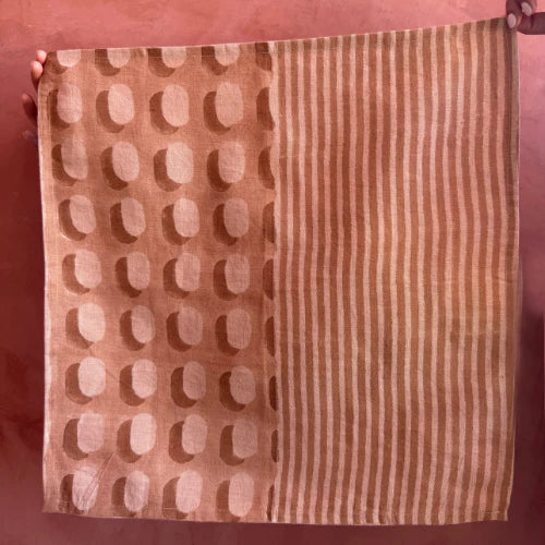 sonora block printed table napkins (set of 2) sand
