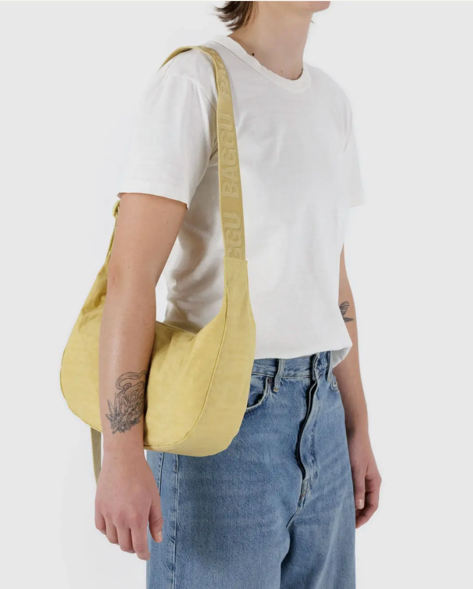 medium nylon crescent bag