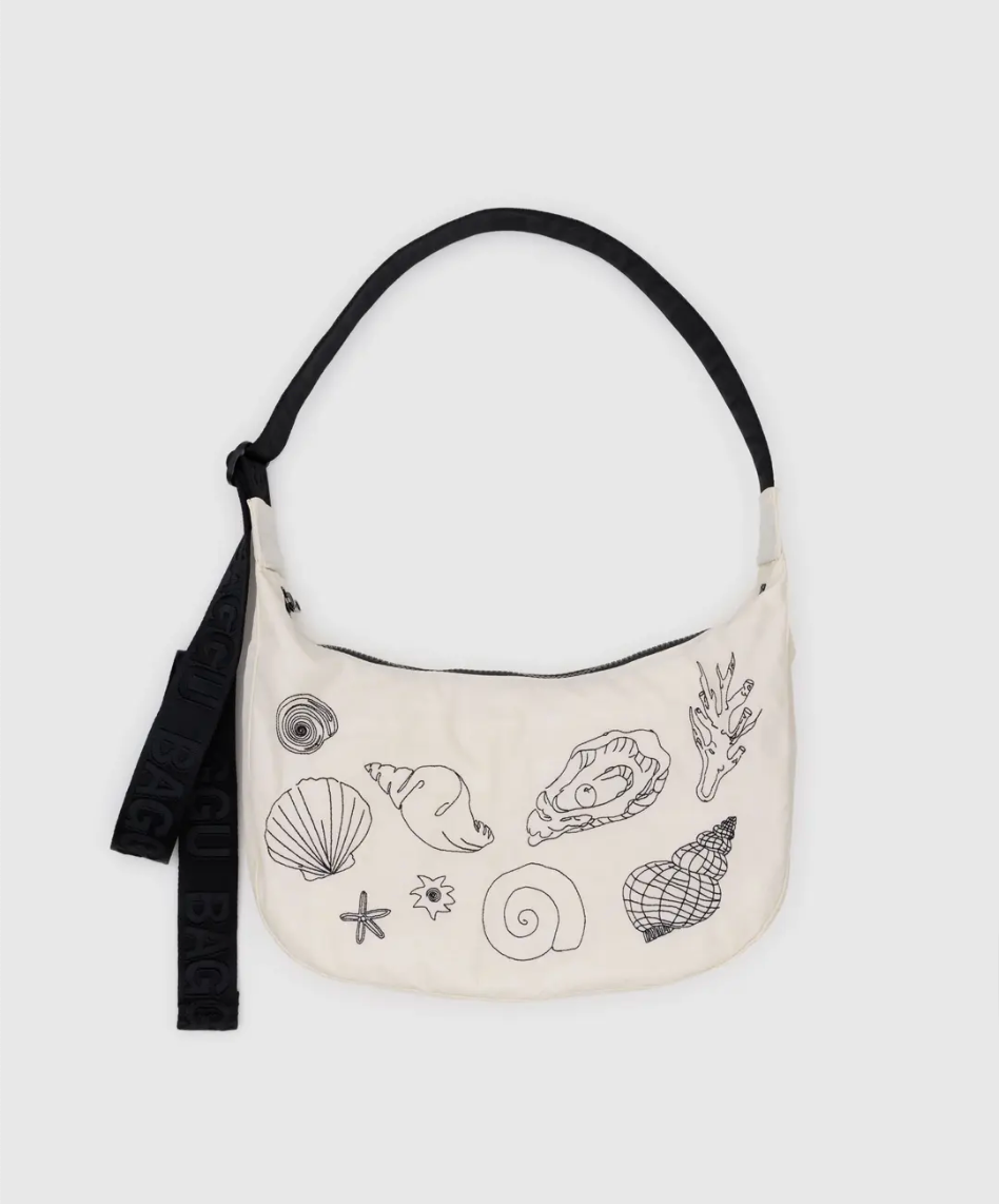medium nylon crescent bag