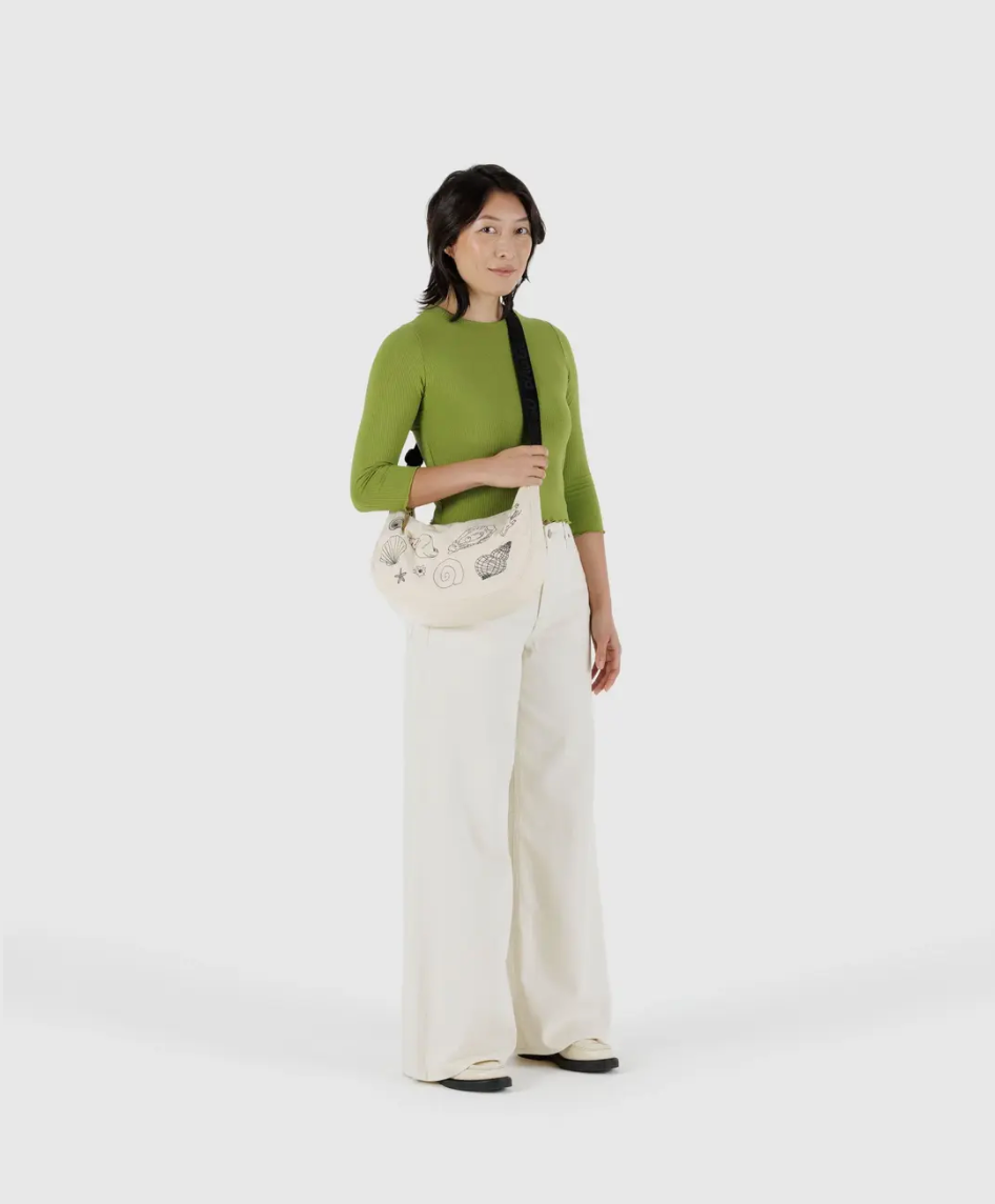 medium nylon crescent bag