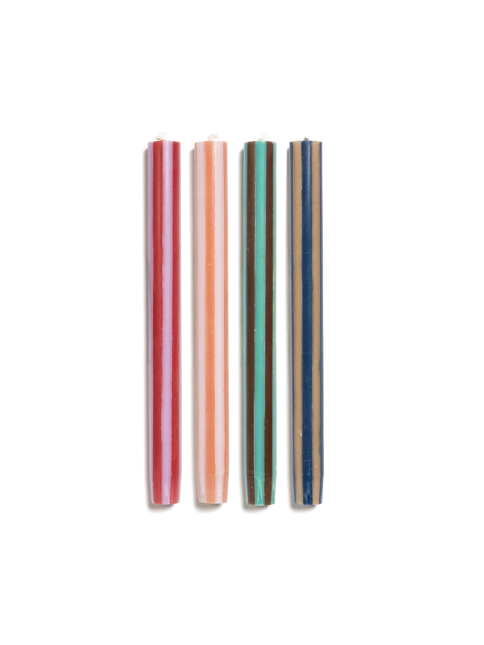 stripe dinner candle - singles!