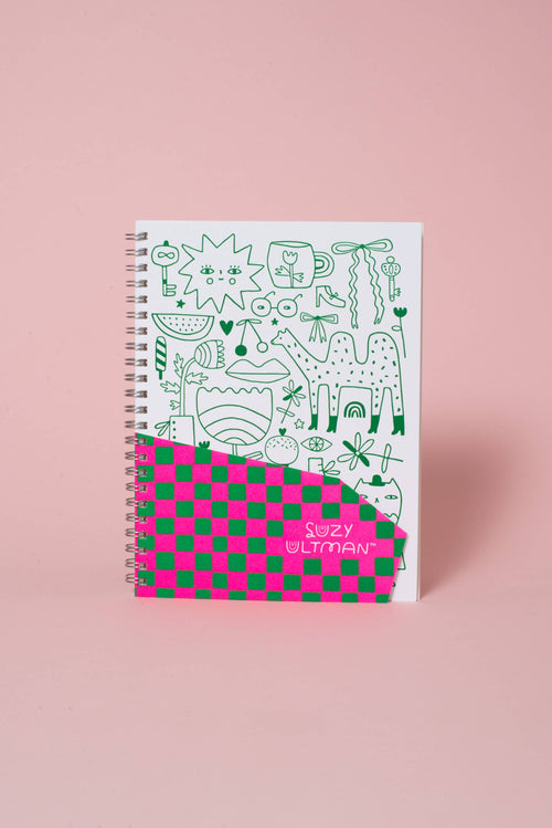 doodles letterpress notebook