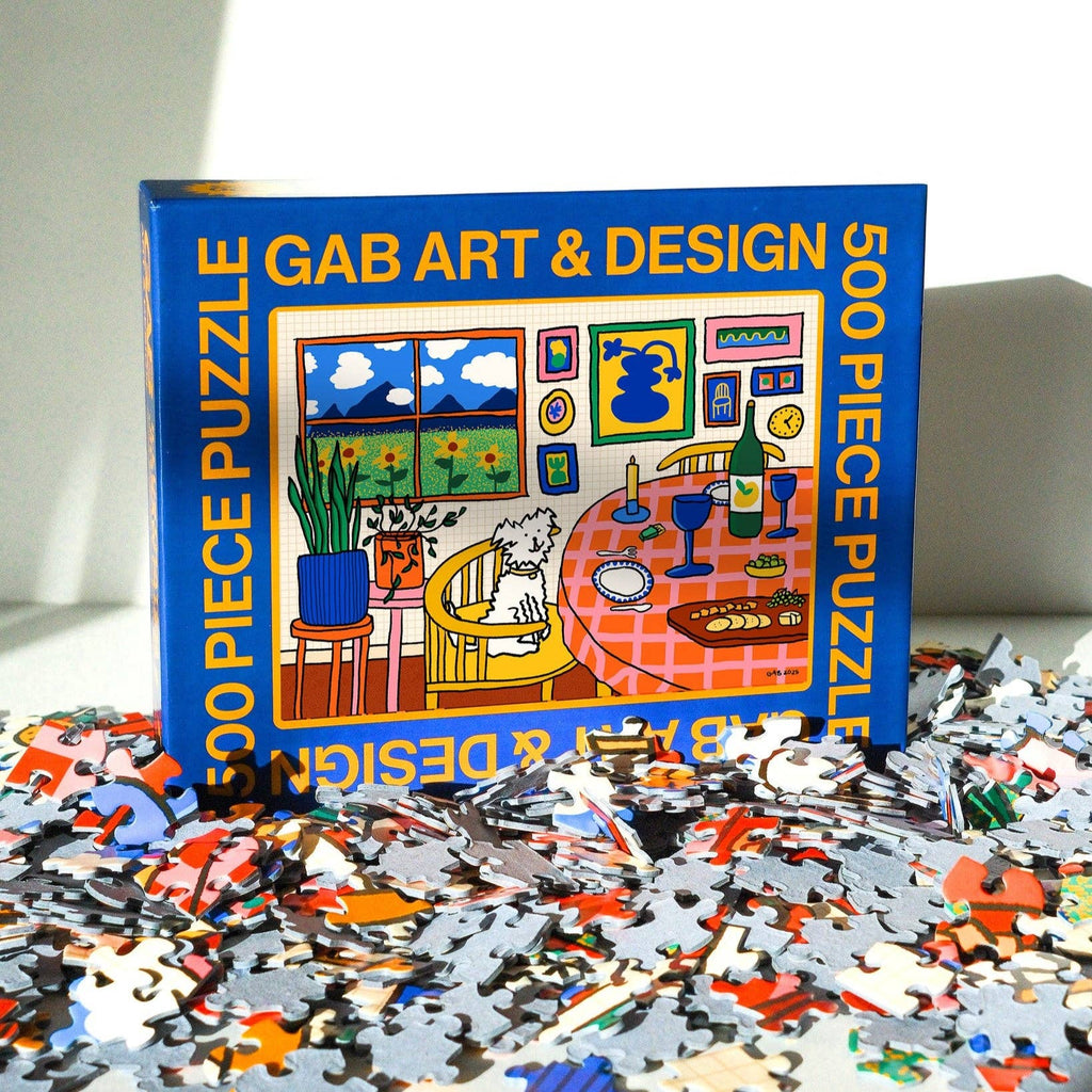 happy home illustrated 500-piece jigsaw puzzle