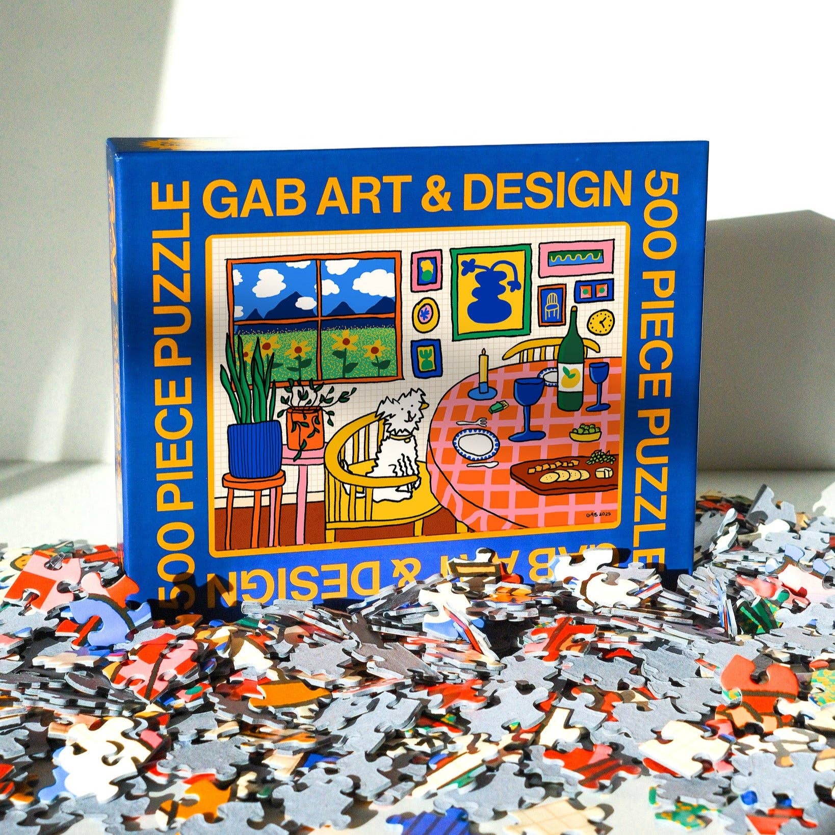 happy home illustrated 500-piece jigsaw puzzle