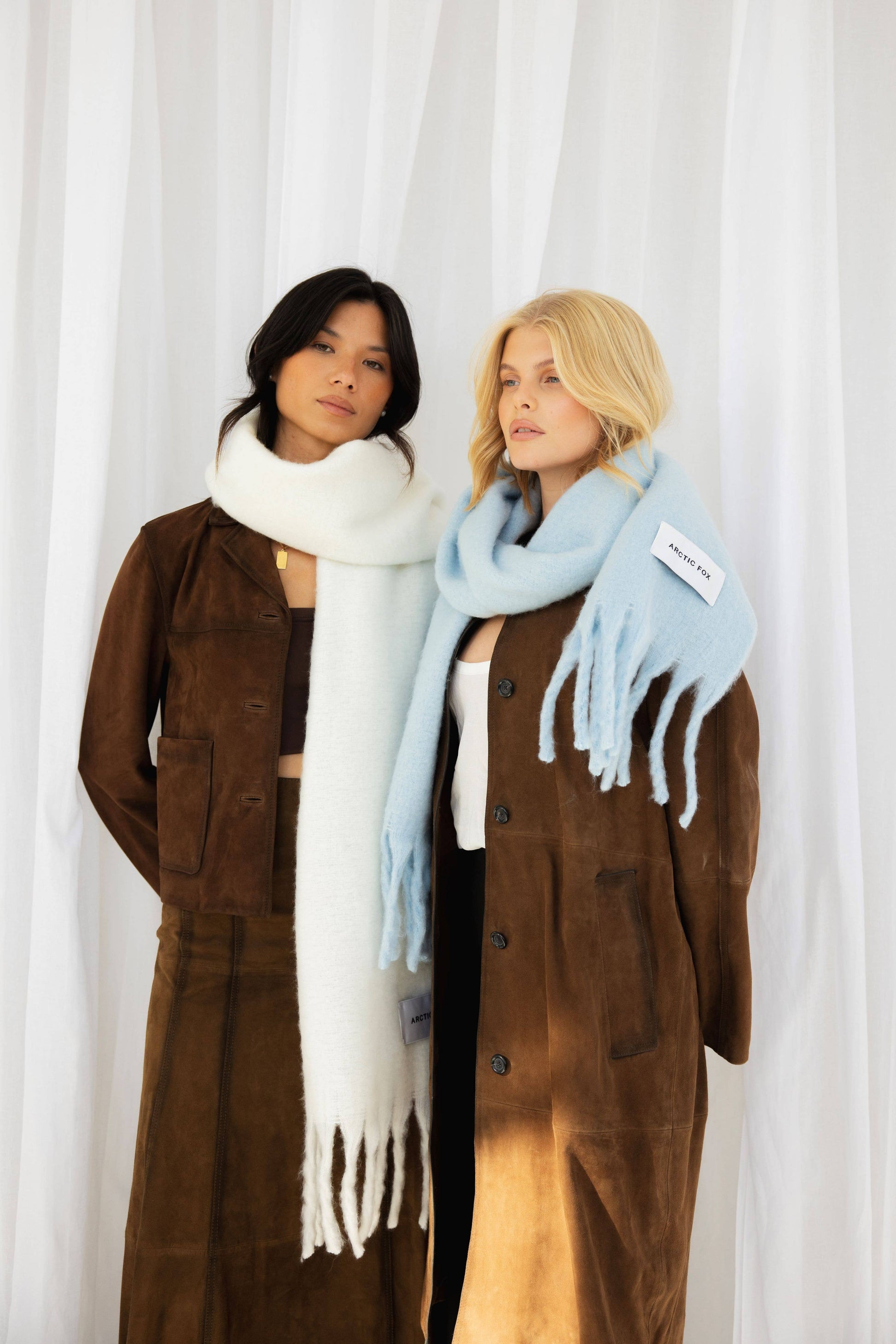 the stockholm scarf - 100% recycled - glacier blue