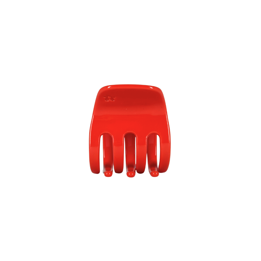small hair claw clip — candy apple