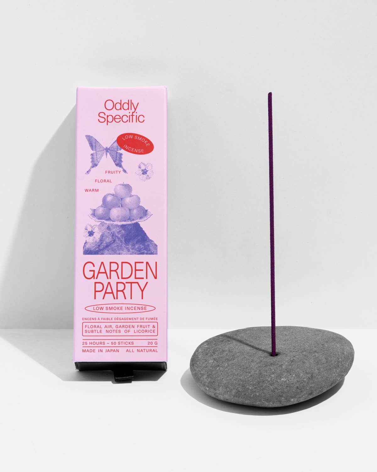 low smoke incense, made in japan, natural | garden party