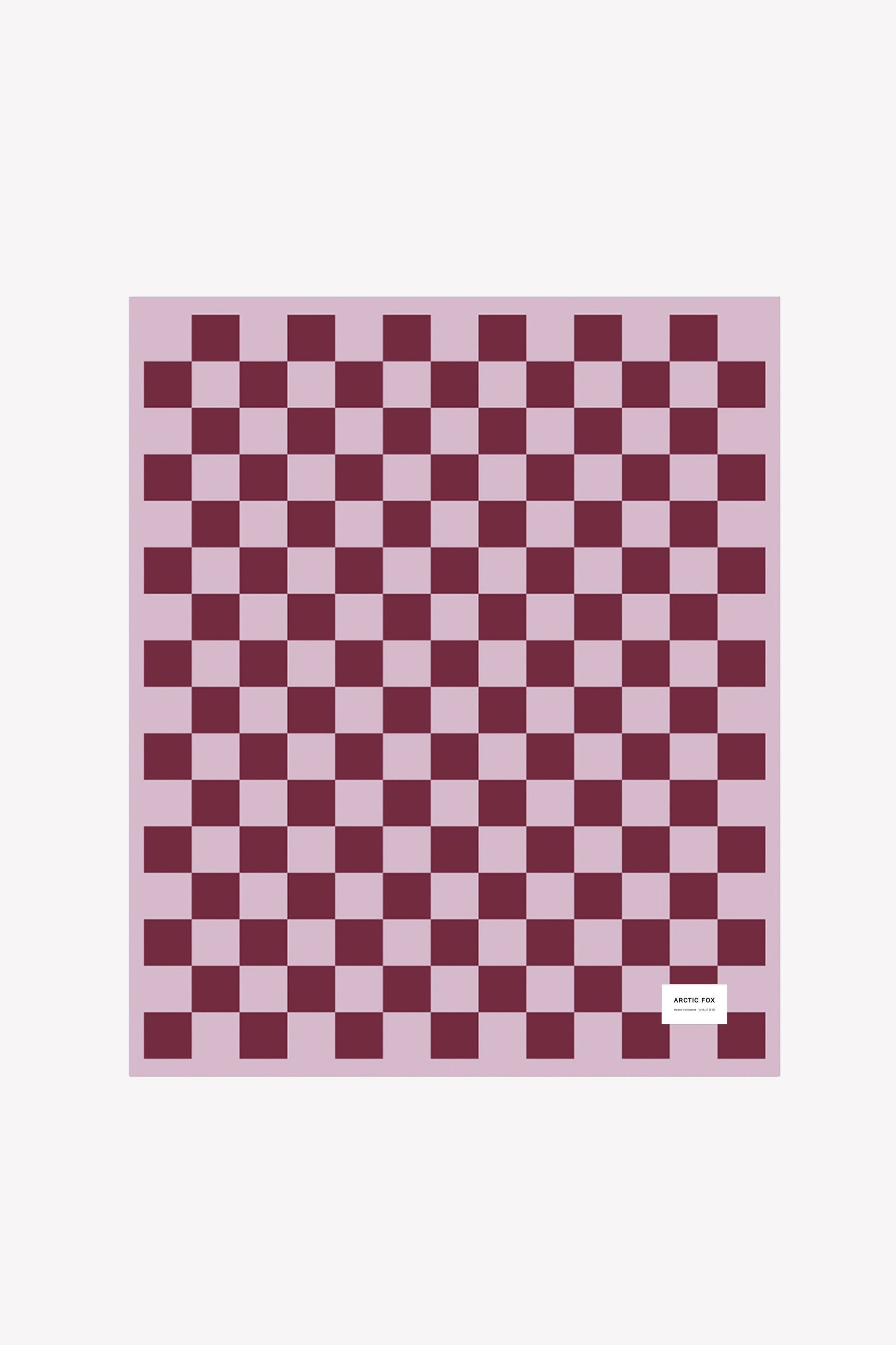 the teddy throw - 100% recycled - checkered