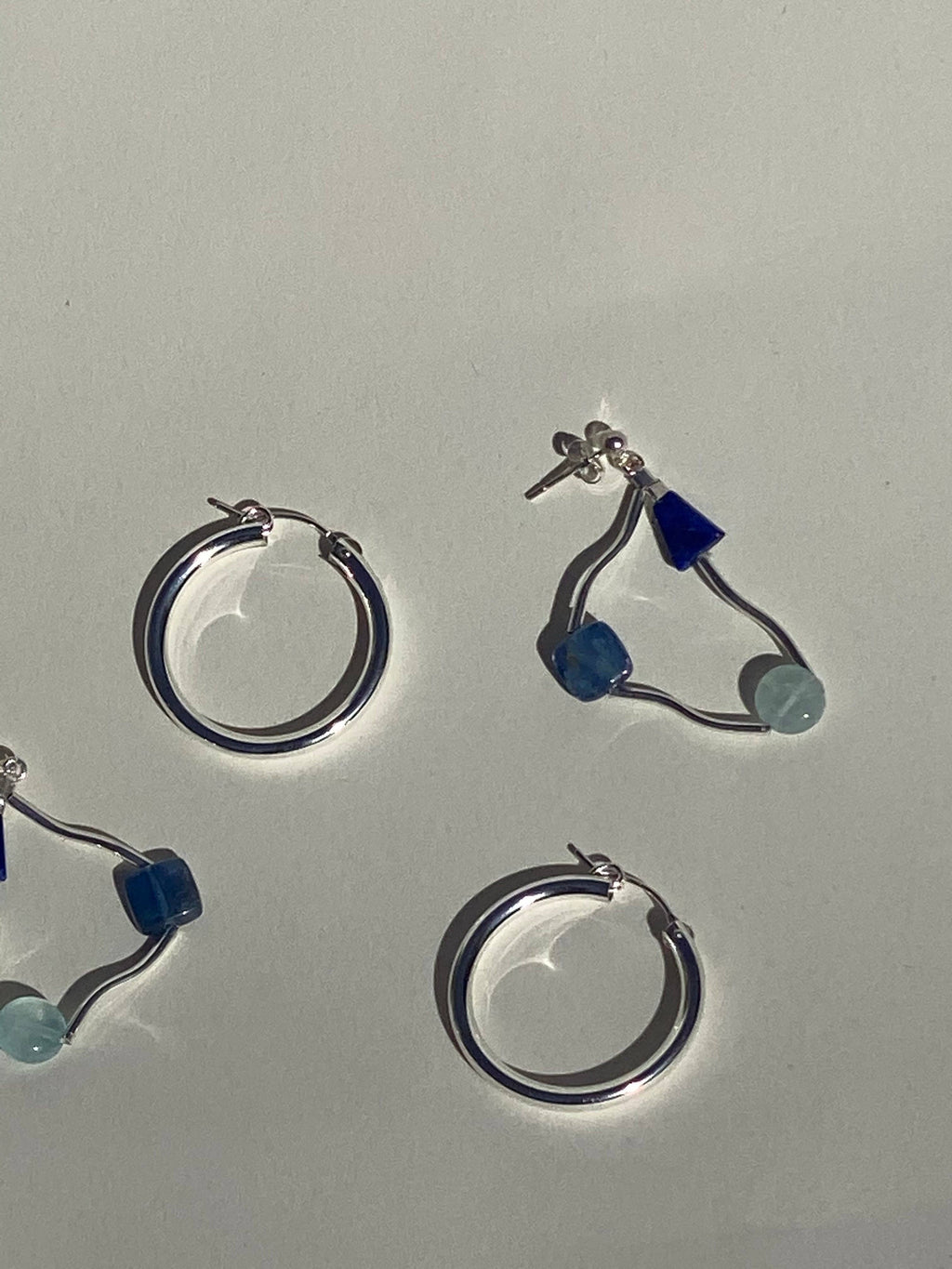 current earrings- aqua