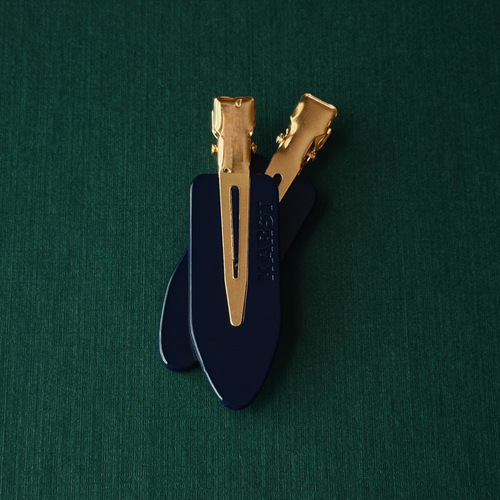 creaseless clips (set of 2) — midnight