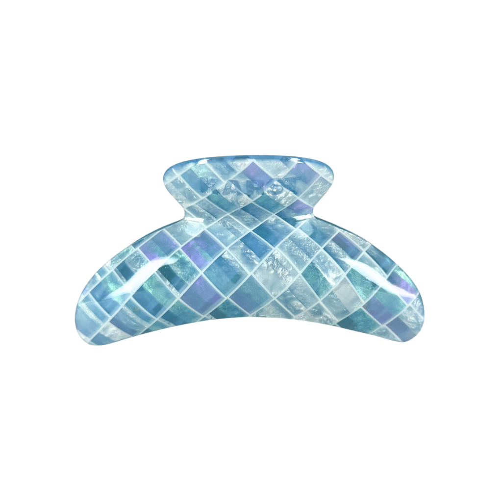superclip hair claw — aquamarine tile