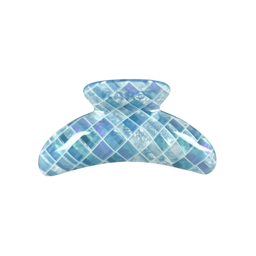 superclip hair claw — aquamarine tile